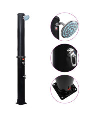 Douche solaire d'extérieur avec pomme de douche et robinet 40 L | Mobilier & Déco