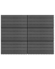 Dalles WPC 60x30 cm 6 pcs 1m² Gris | Mobilier & Déco