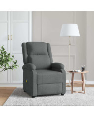 Fauteuil de massage Gris foncé Tissu | Mobilier & Déco