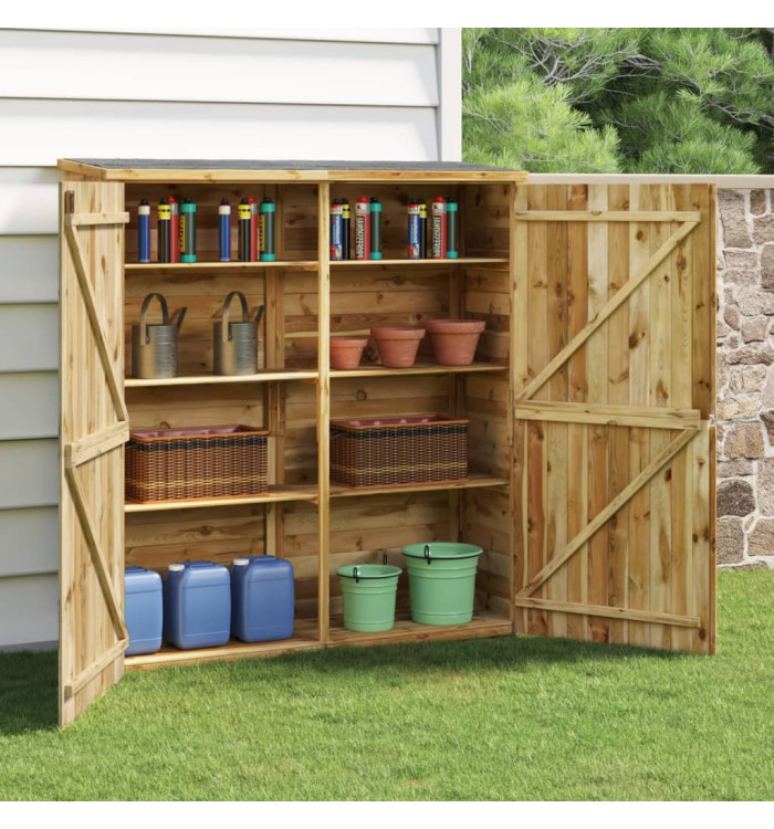 Abri à outils de jardin 163x50x171 cm Bois de pin solide | Mobilier & Déco