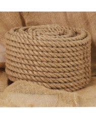 Corde 100 % jute 20 mm 100 m | Mobilier & Déco