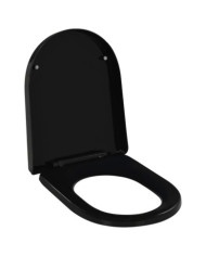Abattant WC à fermeture en douceur Libération rapide Noir | Mobilier & Déco