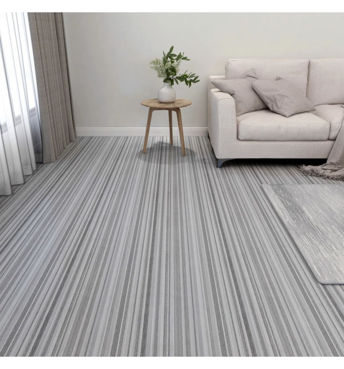 Dalles de plancher autoadhésives 20 pcs PVC 1,86 m² gris clair | Mobilier & Déco