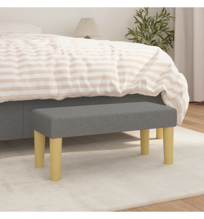 Banc Gris foncé 70x30x30 cm Tissu | Mobilier & Déco