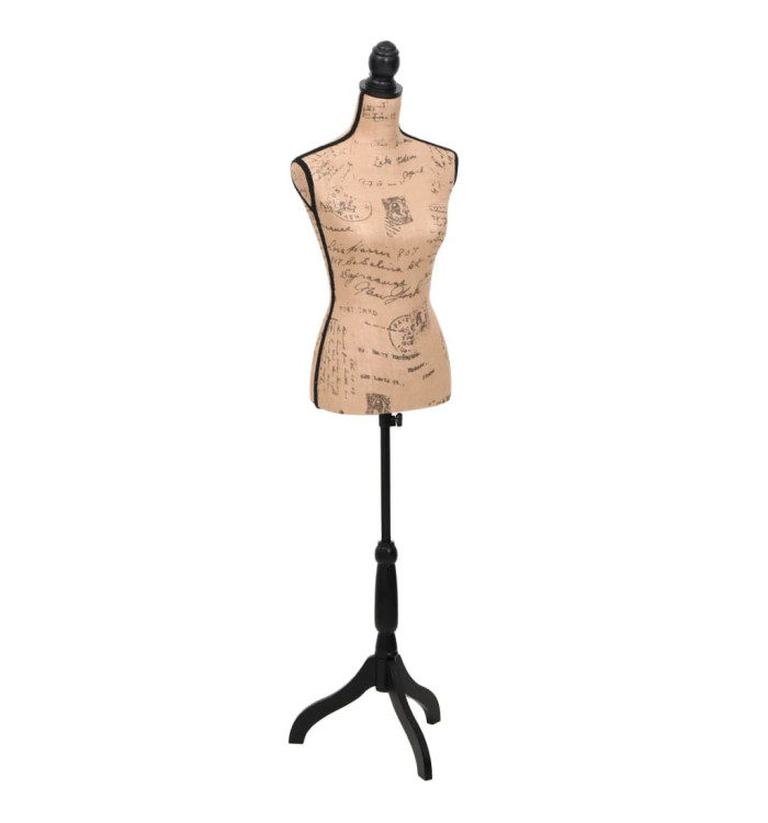 Buste de couture Mannequin de Femme Marron et Noir Jute | Mobilier & Déco