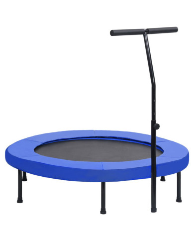 Trampoline de fitness avec poignée et coussin de sécurité 122cm | Mobilier & Déco