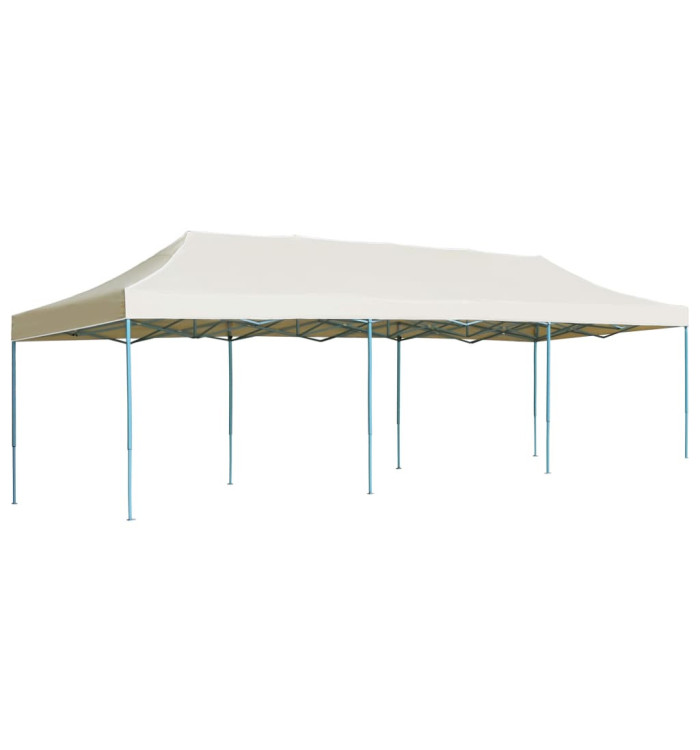 Tente de réception pliable escamotable 3x9 m crème | Mobilier & Déco