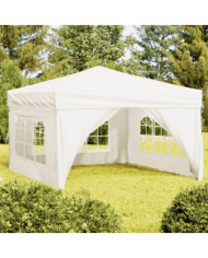Tente de réception pliable avec parois Crème 3x3 m | Mobilier & Déco