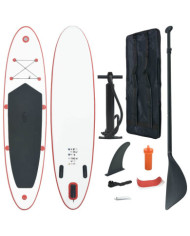 Ensemble de planches SUP gonflables rouge et blanc | Mobilier & Déco