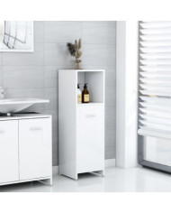 Armoire de salle de bain Blanc brillant 30x30x95 cm | Mobilier & Déco