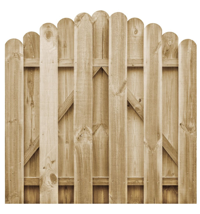 Portail de jardin Bois de pin imprégné 100x100 cm | Mobilier & Déco
