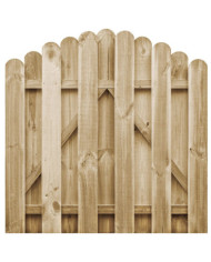 Portail de jardin Bois de pin imprégné 100x100 cm | Mobilier & Déco