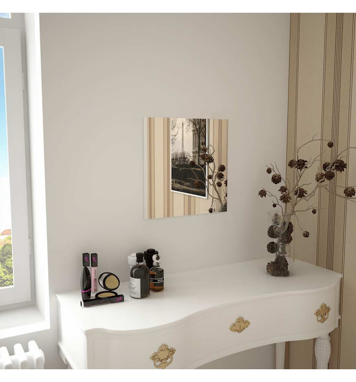 Miroir mural carré 40 x 40 cm Verre | Mobilier & Déco