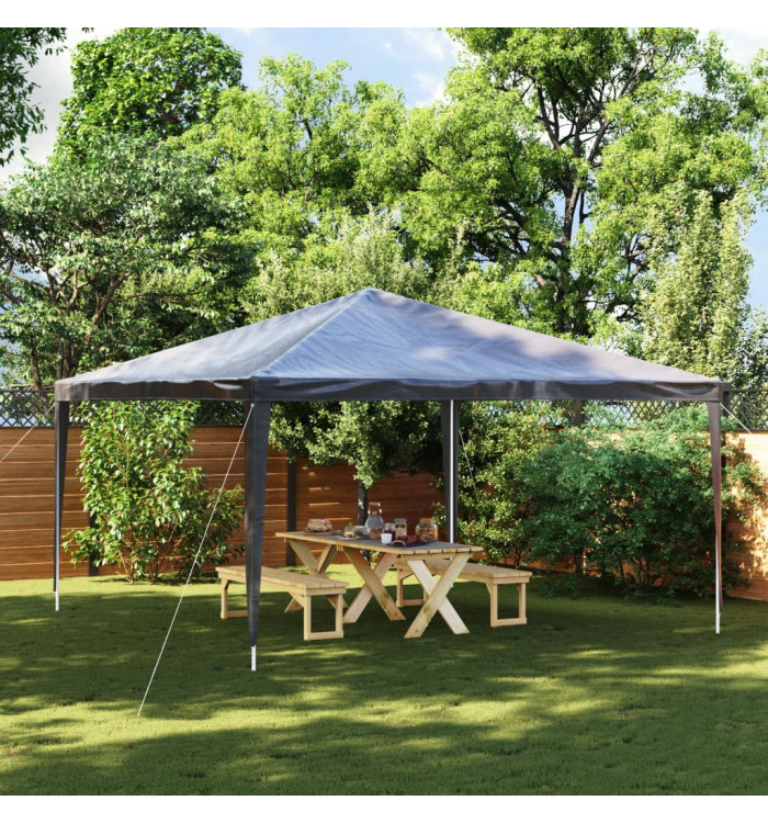 Tente de réception professionnelle 4x4 m Anthracite 90 g/m² | Mobilier & Déco