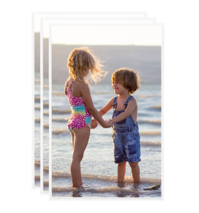 Collage de cadres photo 3 pcs de table Blanc 13x18 cm MDF | Mobilier & Déco