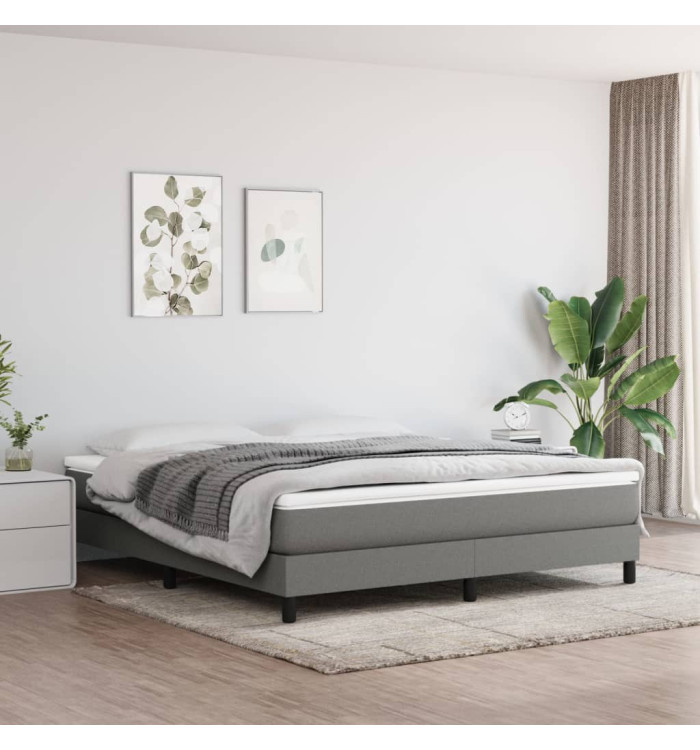 Matelas de lit à ressorts ensachés Gris foncé 160x200x20 cm | Mobilier & Déco
