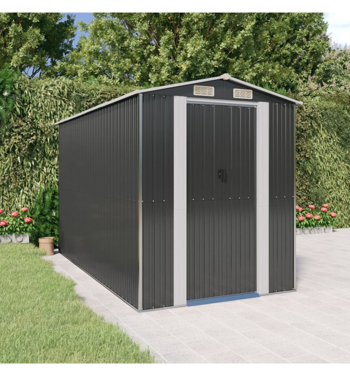Abri de jardin Anthracite 192x357x223 cm Acier galvanisé | Mobilier & Déco