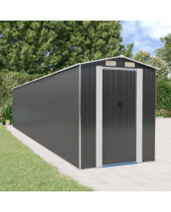 Abri de jardin Anthracite 192x938x223 cm Acier galvanisé | Mobilier & Déco