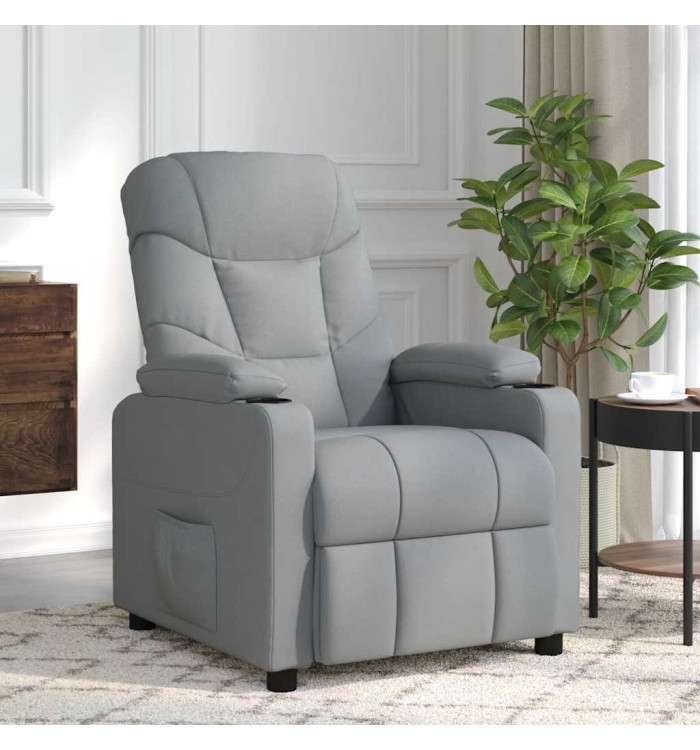Fauteuil de massage Gris clair Tissu | Mobilier & Déco