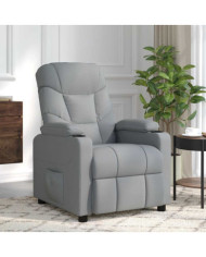 Fauteuil de massage Gris clair Tissu | Mobilier & Déco