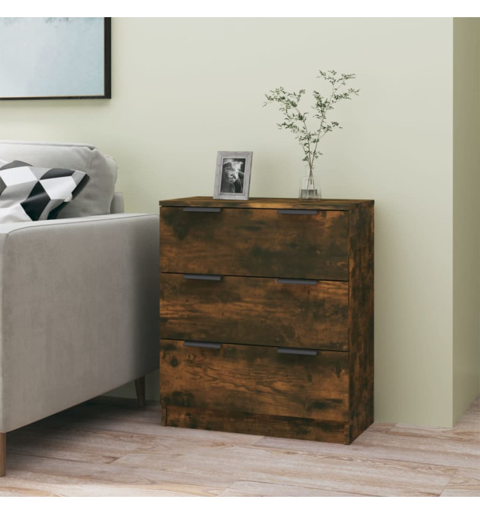 Buffet Chêne fumé 60x30x70 cm Bois d'ingénierie | Mobilier & Déco