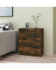 Buffet Chêne fumé 60x30x70 cm Bois d'ingénierie | Mobilier & Déco