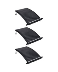 Panneaux de chauffage solaire de piscine courbés 3 pcs 110x65cm | Mobilier & Déco