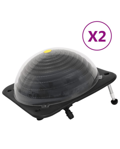 Chauffage solaire de piscine 2 pcs 75x75x36 cm PEHD Aluminium | Mobilier & Déco