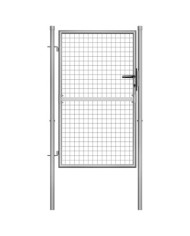 Porte de jardin Acier galvanisé 105x175 cm Argenté | Mobilier & Déco