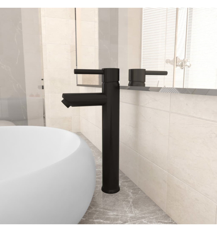 Mitigeur de salle de bain Noir 12x30 cm | Mobilier & Déco