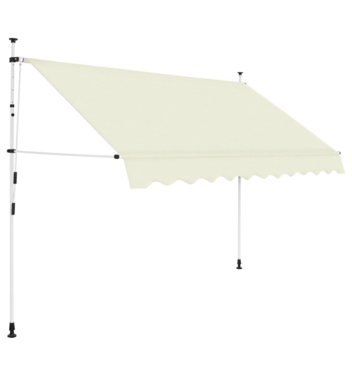 Auvent manuel rétractable 300 cm Crème | Mobilier & Déco