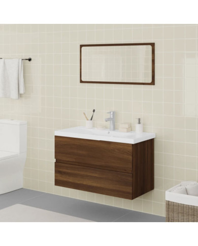 Meubles de salle de bain Chêne marron Bois d'ingénierie | Mobilier & Déco