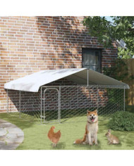 Chenil extérieur avec toit 300x300x150 cm | Mobilier & Déco