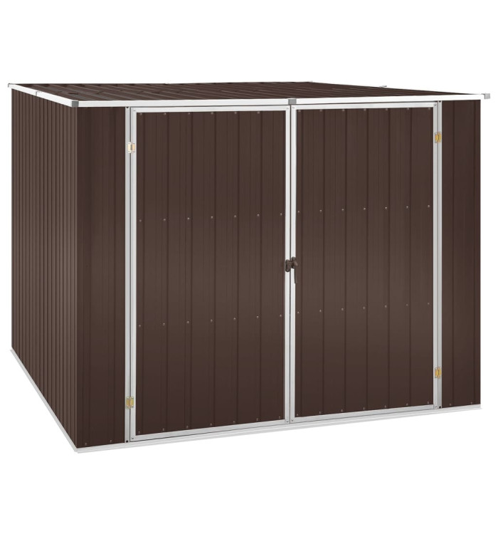 Abri de jardin Marrron 195x198x159 cm Acier galvanisé | Mobilier & Déco