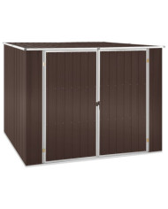 Abri de jardin Marrron 195x198x159 cm Acier galvanisé | Mobilier & Déco