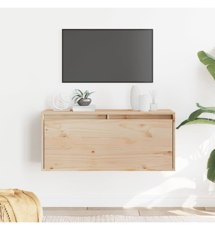Armoire murale 80x30x35 cm Bois de pin massif | Mobilier & Déco
