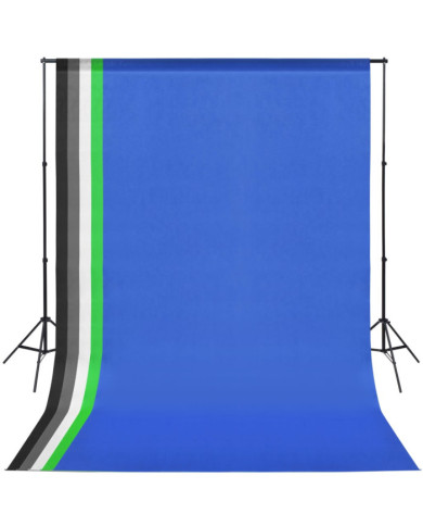 Kit de studio avec 5 toiles de fond colorées et cadre réglable | Mobilier & Déco
