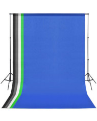 Kit de studio avec 5 toiles de fond colorées et cadre réglable | Mobilier & Déco