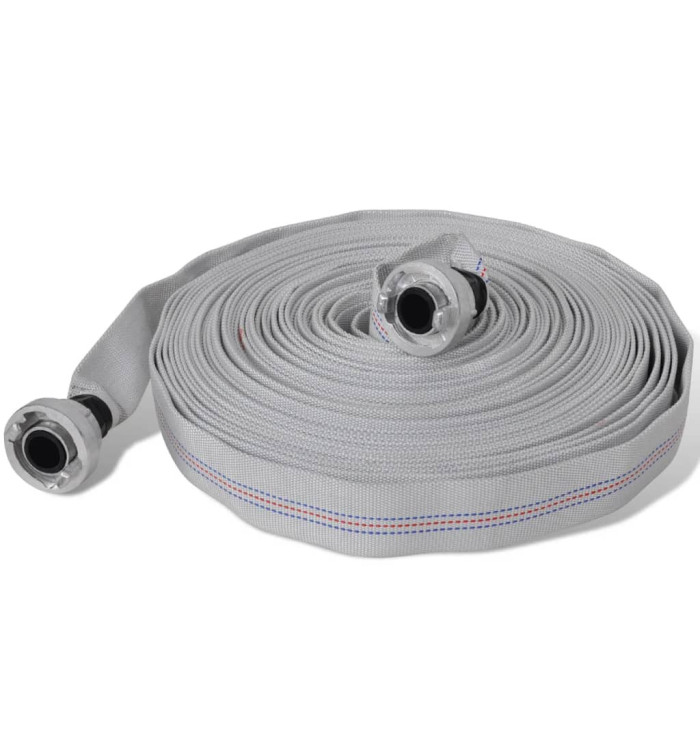 Tuyau d'incendie plat 20 m avec raccords D-Storz 1 pouce | Mobilier & Déco