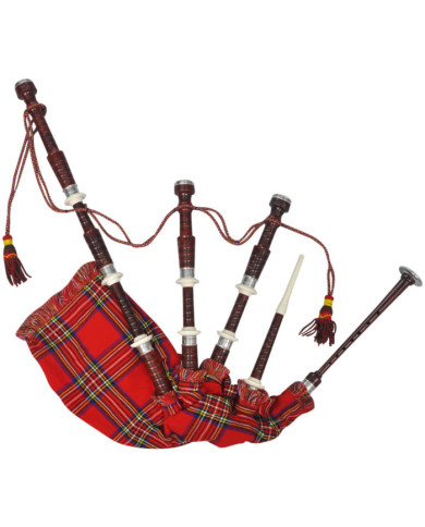 Cornemuse écossaise Great Highland Tartan rouge Royal Steward | Mobilier & Déco