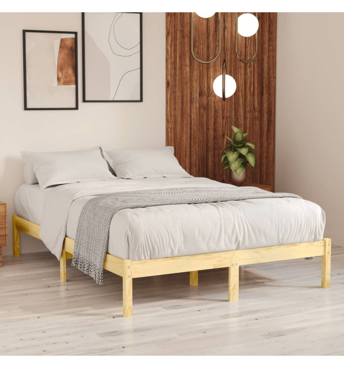 Cadre de lit sans matelas bois massif | Mobilier & Déco