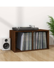 Boîte de rangement de vinyles Chêne marron 71x34x36 cm | Mobilier & Déco