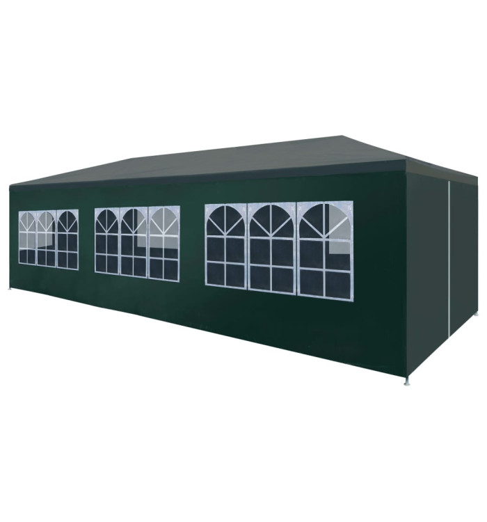 Tente de réception 3 x 9 m Vert | Mobilier & Déco