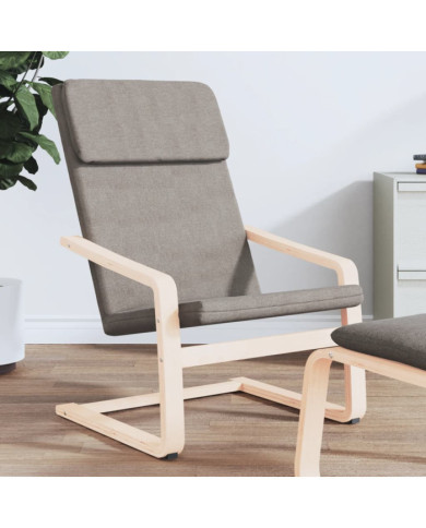 Chaise de relaxation Taupe Tissu | Mobilier & Déco