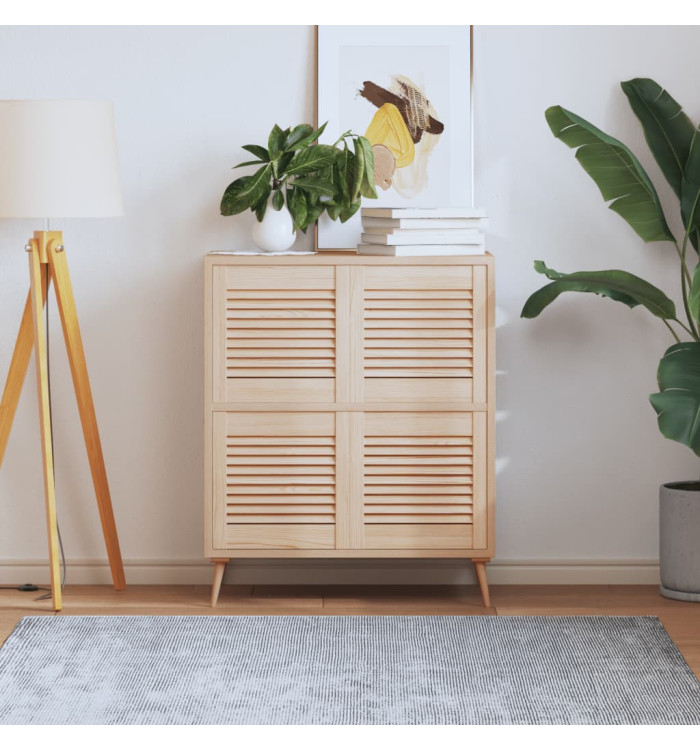 Portes d'armoire à persiennes 4 pcs 39,5x39,4 cm pin massif | Mobilier & Déco