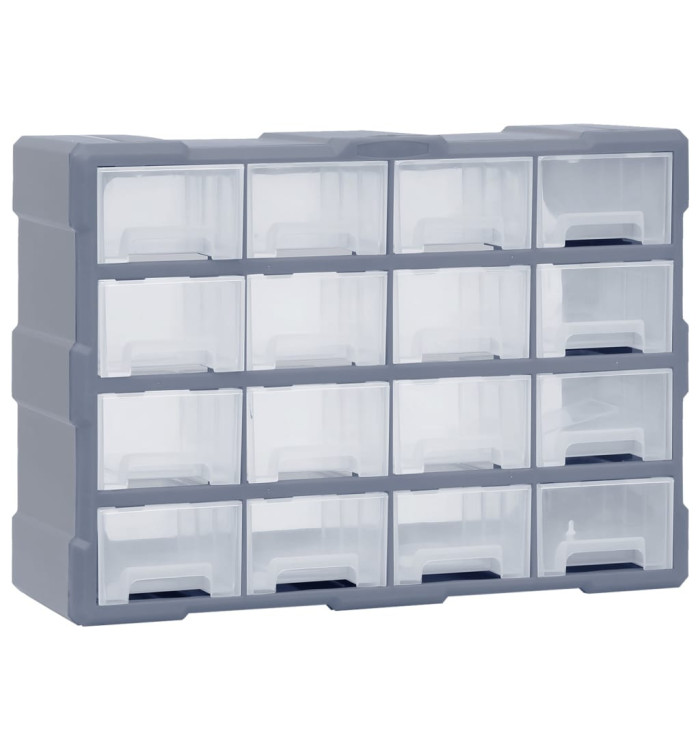 Organisateur multi-tiroirs avec 16 tiroirs centraux 52x16x37 cm | Mobilier & Déco
