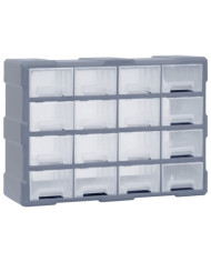 Organisateur multi-tiroirs avec 16 tiroirs centraux 52x16x37 cm | Mobilier & Déco
