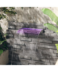 Déversoir pour cascade avec LED RVB Inox 60 cm | Mobilier & Déco