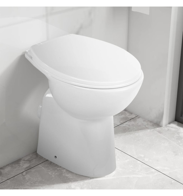 Toilette sans bord fermeture douce 7 cm Hauteur d'élévation | Mobilier & Déco