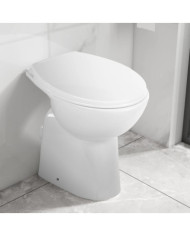 Toilette sans bord fermeture douce 7 cm Hauteur d'élévation | Mobilier & Déco